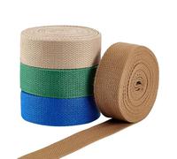PH PandaHall Cinta de algodón de 18,3 m para coser, cinta de sarga de 32 mm, cinta de tela plana para coser, correas de algodón para coser, embalaje, decoración, bolsas artesanales