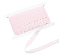 PH PandaHall - Cinta de doble pliegue (20 m, 15 mm, cinta de gasa rosa, tela de borde en sesgo, cinta de dobladillo continua para costura Patchwork ribete, fabricación de cintas