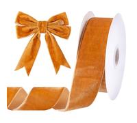 PH PandaHall Cinta de terciopelo de 10 yardas, 1.5 pulgadas de ancho, cintas vintage de Perú para manualidades, lazos para el pelo, envoltura de regalos, arreglos de flores, ramos de novia, decoración