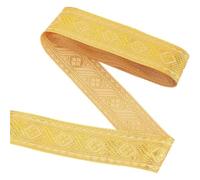 PH PandaHall Cinta Jacquard Oro 3,4 cm Cinta Tejido Etnico Floral Cinta Jacquard Bordado Cinta Artesanal para Ropa Costura Embalaje