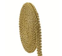 PH PandaHall Cinta trenzada dorada 27.3 yardas, tela 1/2 pulgada, poliéster para tapicería, disfraces, manualidades, joyería, decoración de cortinas