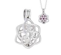 PH PandaHall Colgante de plata de ley 925 con forma de jaula de perlas para mujer, abalorios florales, accesorios de bricolaje, regalo para boda, San Valentín, decoración del Día de la Madre, 2.1cm x