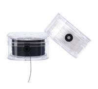 PH PandaHall Cordón elástico de 350 yardas, cuerda elástica de 0.3 mm, hilo elástico negro y blanco, hilo elástico con estuche organizador para pulseras, collares, joyas, manualidades