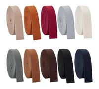 PH PandaHall Correas de algodón de 45,7 m, 10 colores, 20 mm de ancho, cinta de sarga para coser, bolsas de mano, correa de bolso, tela de costura, manualidades, envoltura de regalos