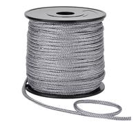 PH PandaHall Cuerda de paracaídas de nailon de 50 m, cuerda de paracaídas de 0.118 pulgadas, cuerda trenzada para persianas grises, cuerda de repuesto para manualidades, proyectos de bricolaje,