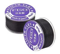 PH PandaHall Hilo de nailon de 0,1 mm, 100 yardas, hilo de cuentas de semillas negras, cordón de nailon trenzado, hilo de coser no elástico, alambre de hilo de pesca para bricolaje, joyas, clips para