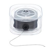 PH PandaHall Hilo para cuentas de 0,2 mm, 200 m Cuerda Fina de Algodón Encerado para Cuentas de Semillas, Hilo de Coser con Bolsa para Organizar Abalorios, Creación de Joyas, Artesanía de Piel, Negro