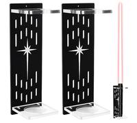 PH PandaHall Juego de 2 soportes de pared de acrílico negro con accesorios de instalación para dormitorio, sala de estudio, colección de ventiladores, decoración, 5,8 cm de diámetro
