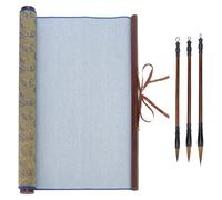 PH PandaHall Kit de 4 paños de caligrafía reutilizables, sin tinta, paño mágico de escritura de agua, 86,5 x 40 cm, pinceles de caligrafía tradicional china para principiantes, práctica profesional