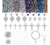 PH PandaHall Kit de 646 piezas para joyería, oraciones, cuentas de cristal AB, colgantes y dijes para Pascua