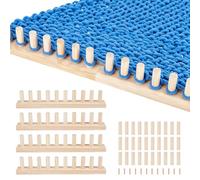 PH PandaHall Kit de tejido de telar de manta gruesa, 1,6 m, para hacer mantas de madera de tamaño ajustable, kit de tejer a mano, marco de telar de ganchillo para manualidades de hilo de mano para