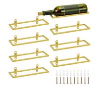 PH PandaHall - Lote de 8 organizadores para botellas, de pared, de metal, para botellas, de vino, licor, champán, cocina, bar, decoración interior, 26 x 9 cm