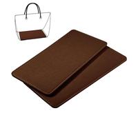 PH PandaHall Moldeador de Base Rectangular para Bolso Marrón - Inserto de Fieltro Estabilizador Con Tablero de Forro 34 x 16,5 cm