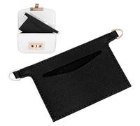 PH PandaHall Organizador de cuero para monedero, inserto de cartera negro, bolsillo divisor pequeño interior rectangular organizador de bolso con anillos en D para mujer, carteras en accesorios