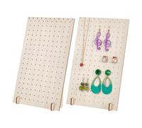 PH PandaHall Organizador de Pendientes y Joyas de Madera Con 170 Agujeros - Expositor para la Venta de Collares 25.1x15cm