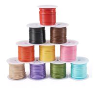 PH PandaHall PandaHall 10 rollos de cordón de poliéster encerado de 1 mm para manualidades, pulseras, collares, bisutería, macramé y manualidades