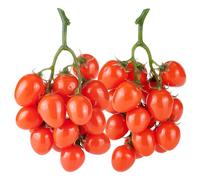 PH PandaHall Paquete de 2 tomates cherry artificiales, frutas artificiales, tomate rojo artificial, decoración de tomates rojos artificiales, accesorios de frutas artificiales para el hogar, gabinete