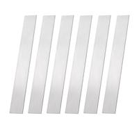 PH PandaHall Paquete de 6 barras planas de acero inoxidable 304, chapa de metal de 3 mm de grosor, 20 x 2,5 cm, para baño, espejo, decoración