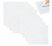 PH PandaHall Paquete de 8 hojas de prensado profesionales de fibra blanca de 2 tamaños, 14 x 14 pulgadas, 17 x 17 pulgadas, alfombrilla cuadrada grande de fusión, hojas reutilizables antiadherentes