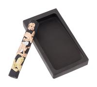 PH PandaHall Piedra de tinta de caligrafía china con barra de tinta rectangular con patrón de fénix de dragón, juegos de tintas tradicionales chinas para práctica de caligrafía tradicional, pintura de