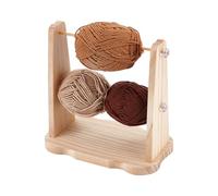 PH PandaHall Puerta para ganchillo de madera PH puerta para tejer giratorio doble puerta hecho a mano porta ovillo de to portátil porta cinta para guirnalda para ganchillo de red