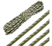 PH PandaHall Ribete de cordón con labio retorcido 12,5 m, ribete de cordón verde para muebles tapizados, 11 mm, cordón de poliéster trenzado con labio para cojines decorativos, alzapaños de cortina