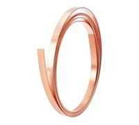 PH PandaHall Rollo de chapa de cobre de 3 m, tira de chapa de cobre, 10 x 1 mm, placa metálica para moldes para creación de joyas, manualidades, reparaciones eléctricas