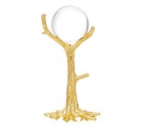 PH PandaHall Soporte de bola de cristal con forma de árbol, soporte de cristales dorados, soporte para bolas de piedra de metal de 8 a 10 cm, soporte de exhibición para el hogar, oficina, fotografía