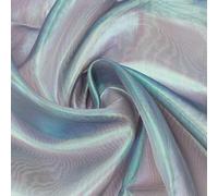 PH PandaHall Tela de organza iridiscente transparente de 4 m de ancho, tela de gasa holográfica mágica brillante para disfraz, cortina, vestido, fotografía, fondo, fiesta, boda, decoración, color azul