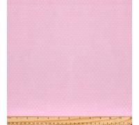 PH PandaHall The Yard - Tela de algodón con lunares rosados y blancos de 1,6 m de ancho, telas de costura de lunares decorativos para ropa de bricolaje, patchwork, acolchado, manualidades, decoración
