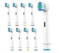 Ph Pro Heat Recambios Cepillos Compatibles con Oral B, Cabezales de Repuesto para Cepillo Electrico Blancos, Pack de 8 Unidades.