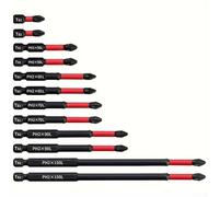 PH2 - Puntas de destornillador magnéticas, 12 unidades, incluyendo longitudes de 25 mm, 50 mm, 65 mm, 70 mm, 90 mm, 150 mm para necesidades técnicas e industriales