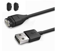 PH26 - Cable de carga + 2 tapones antipolvo compatibles con GARMIN Fenix 6 6S 6X Pro,5 5S 5X Plus,7 7S 7X,Forerunner 935 945 745 45S 245, Approach S10 S40 S60, Vivoactive 3 4 4S, Vivomove 3, etc