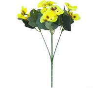 Phalaenopsis artificial, flores de seda de 32 cm para decoración de bodas, hogar, exteriores, orquídeas de primavera, arreglos florales falsos creativos (amarillo)