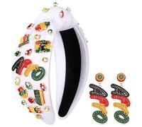 PHALIN Diadema africana Juneteenth para mujer, mapa de África, negro, diadema anudada, afro, reina, puño poder, diadema de historia negra, accesorios para el cabello africano, trajes de fiesta