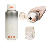 Phanpy Calentador de botellas portátil para viajes, calentamiento rápido de 3 minutos, hervir y esterilizar a 100.0 °C, batería desmontable de 10000 mAh para múltiples usos, gran capacidad de 17 onzas