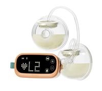 Phanpy E-Shine - Extractor de leche con manos libres, 4 modos, 8 niveles, pantalla táctil de alto rendimiento con diferentes emos, brida de 24 mm e inserto de 20 mm incluido
