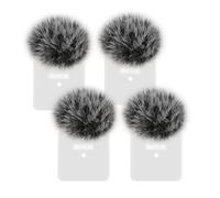 Phantaccy 4pcs Filtro de parabrisas/pop para Rode Wireless Go I (1st Gen) Micrfonos - Cubierta de micrfono peludo para reduccin de viento y ruido
