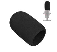 PhantAccy Protector de viento para micrófono Hyperx Quadcast S, protector de viento Furry Dead-cat para filtrar el ruido del viento, plosivos y ruido silbante (espuma-negro)