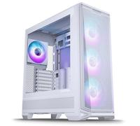 Phanteks Eclipse G400A - Carcasa para PC de torre media, DRGB, panel de vidrio templado, diseño de alto flujo de aire, instalación sin herramientas, blanco mate