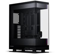 Phanteks Evolv X2, chasis de Juego Mid-Tour, Sistema de refrigeración Vertical, Marco de Cristal Templado Transparente, Panel Interior de Aluminio Cepillado con iluminación D-RGB integrada, Negro