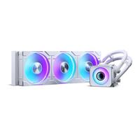 Phanteks Glacier One 360D30 X2 AIO - Enfriador líquido para CPU, diseño de tapa de aluminio Evolv X2, 3 ventiladores D30-120 D-RGB, para Intel LGA 1851, 1700, 1200, 115x y enchufes AMD AM4/AM5 (blanco