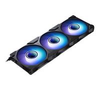 Phanteks M25-120 Gen2, 3 ventiladores flujo aire inverso, ARGB de alto rendimiento de 120 mm, ventilador unificado en cadena,Infinity Mirror, negro