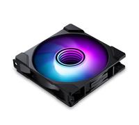 Phanteks M25-120 Gen2, ventilador de refrigeración ARGB de alto rendimiento de 120 mm, marco de ventilador unificado en cadena de margarita, cubo de espejo infinito, conexión de cable único, negro