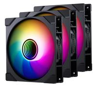 Phanteks M25-140 Gen2 D-RGB PWM Reverse Pack Triple Ventilador Suplementario 140mm Negro