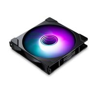 Phanteks M25-140 Gen2, ventilador de refrigeración ARGB de alto rendimiento de 140 mm, chasis de ventilador unificado a Daisy-Chain, concentrador Infinity Mirror, conexión de un solo cable, negro