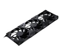 Phanteks M25-140 Gen2 - Ventilador de refrigeración de alto rendimiento PWM con cadena de margaritas de 140 mm, color negro
