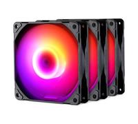 PHANTEKS M25 PWM D-RGB Lüfter, 3er Pack - 120mm, schwarz