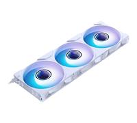PHANTEKS Ventilador de PC M25 Gen2 de 120 mm RGB, paquete de 3 - Ventilador de PC para juegos de hoja inversa blanco | Ventilador PWM - hasta 2.000 RPM - Sistema modular - Alto flujo de aire - Baja