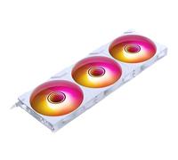 PHANTEKS Ventilador para PC M25 Gen2 de 140 mm RGB, paquete de 3 - Ventilador de PC para juegos blanco | Ventilador PWM - hasta 1.800 RPM - Sistema modular - Alto flujo de aire - Baja vibración